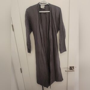 Gray Linen Women's Robe